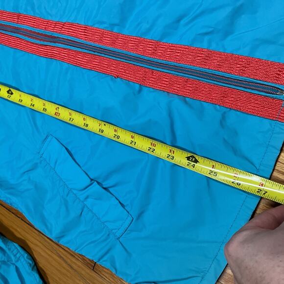 Diesel Lightweight Windbreaker Jacket Zip Medium Blue Never Forget See Note - Picture 6 of 10